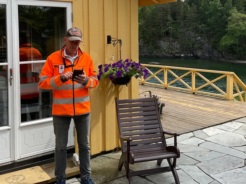 Situasjonsbilde med Kragerø Vaktservice AS
