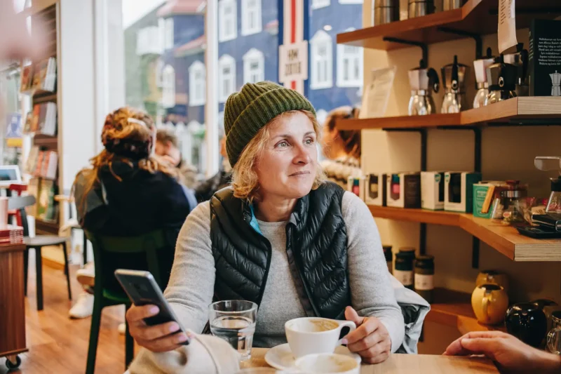 Situasjonsbilde fra en kaffe i Stavanger.